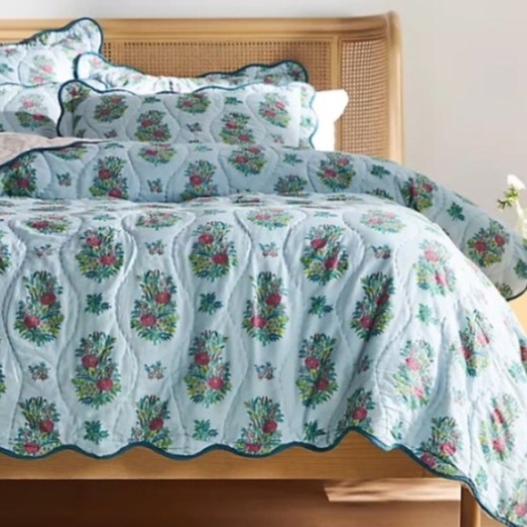 Anthropologie Quilt Twin Cotton Reversible New With Tag - Picture 8 of 11